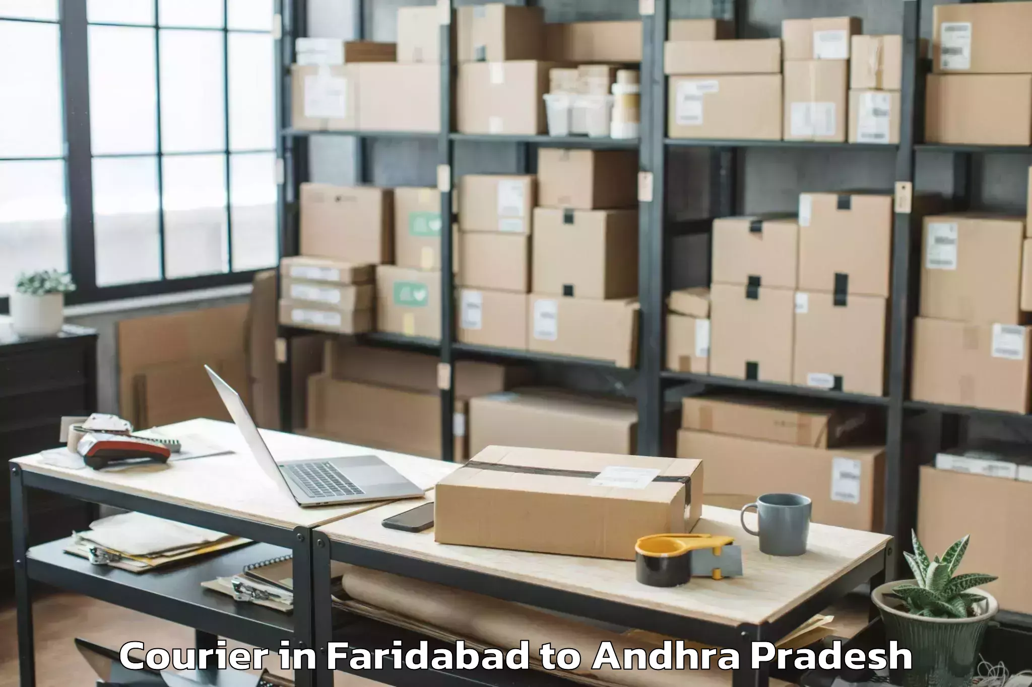 Leading Faridabad to Vemulapalli Courier Provider